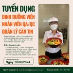 Tuyển dụng: ​Hệ thống chuỗi Suất Ăn Công Nghiệp Thiên Hà (Galaxy Catering) truy tìm đồng đội ​