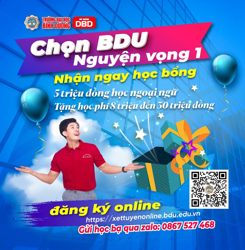 CHINH PHỤC TRI THỨC VỚI HỌC BỔNG HẤP DẪN TỪ TRƯỜNG ĐẠI HỌC BÌNH DƯƠNG